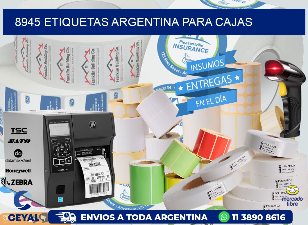 8945 ETIQUETAS ARGENTINA PARA CAJAS