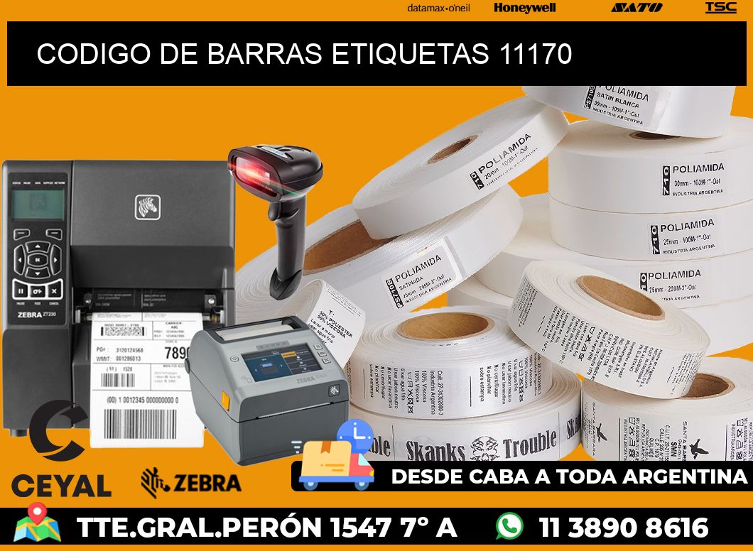 CODIGO DE BARRAS ETIQUETAS 11170