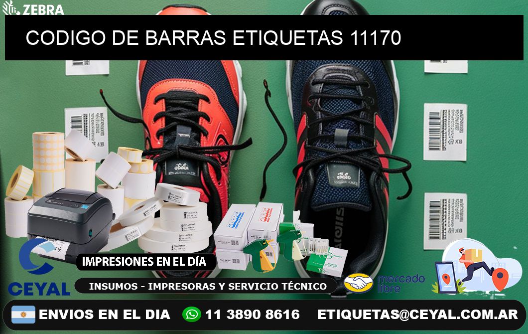 CODIGO DE BARRAS ETIQUETAS 11170