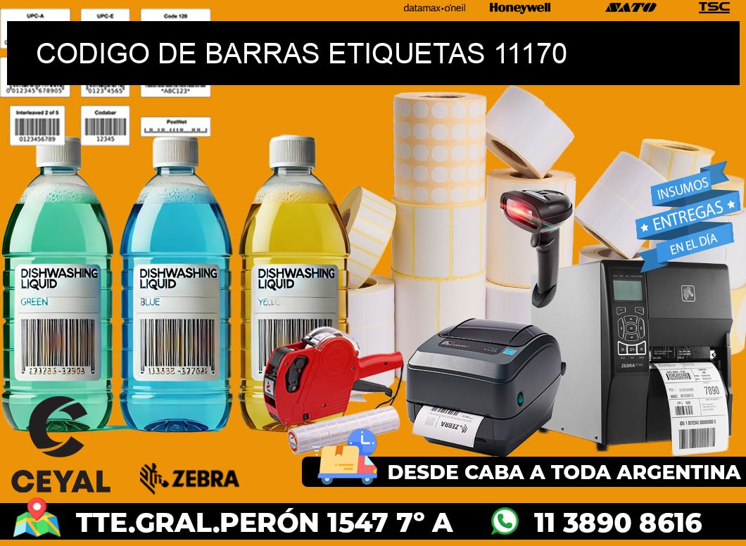 CODIGO DE BARRAS ETIQUETAS 11170