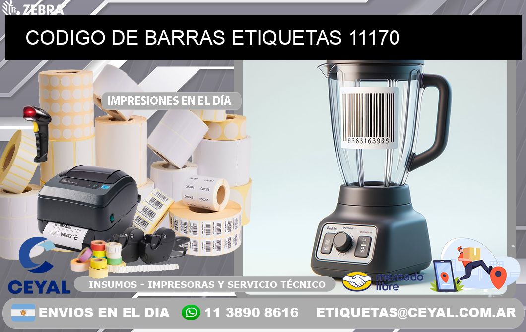 CODIGO DE BARRAS ETIQUETAS 11170