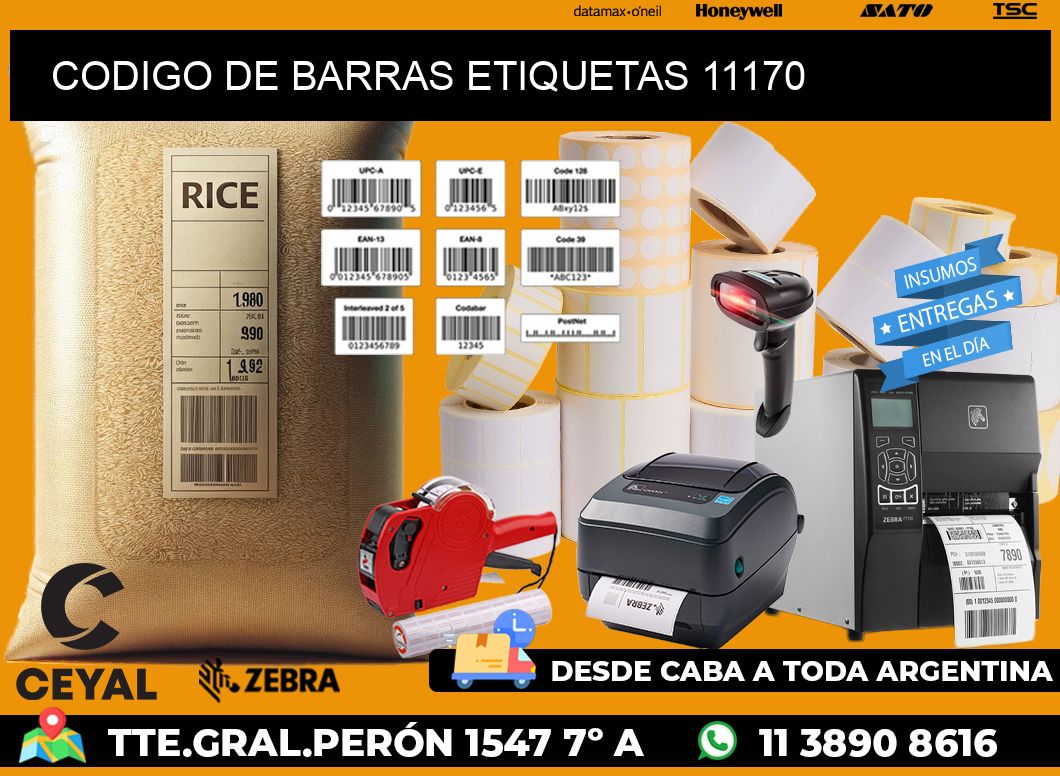 CODIGO DE BARRAS ETIQUETAS 11170