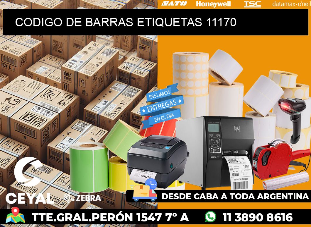 CODIGO DE BARRAS ETIQUETAS 11170