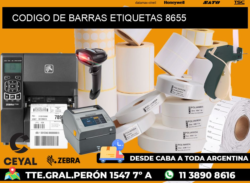 CODIGO DE BARRAS ETIQUETAS 8655