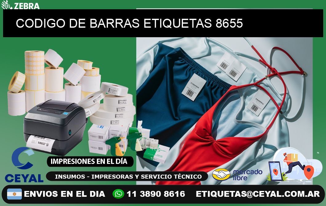 CODIGO DE BARRAS ETIQUETAS 8655