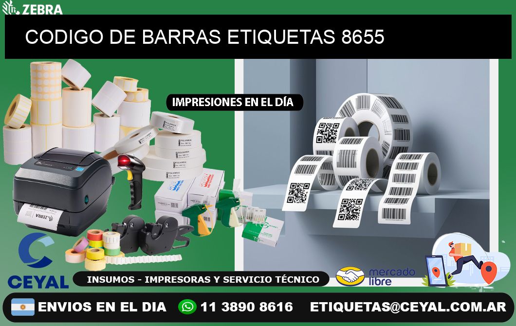 CODIGO DE BARRAS ETIQUETAS 8655