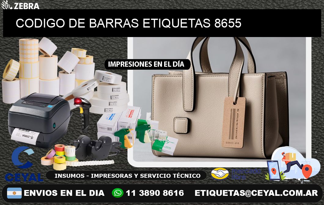 CODIGO DE BARRAS ETIQUETAS 8655