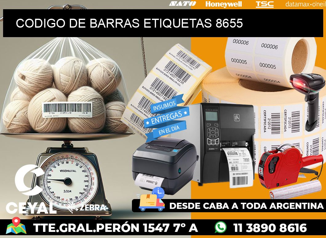 CODIGO DE BARRAS ETIQUETAS 8655
