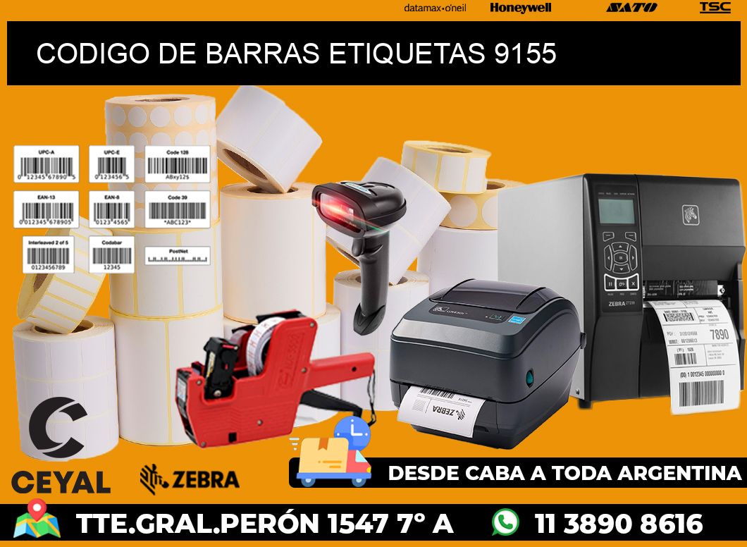 CODIGO DE BARRAS ETIQUETAS 9155