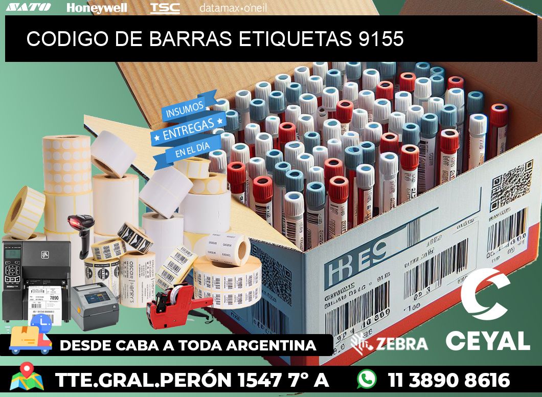 CODIGO DE BARRAS ETIQUETAS 9155