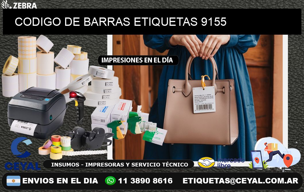 CODIGO DE BARRAS ETIQUETAS 9155