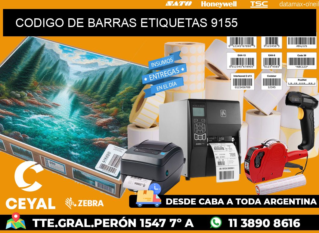 CODIGO DE BARRAS ETIQUETAS 9155