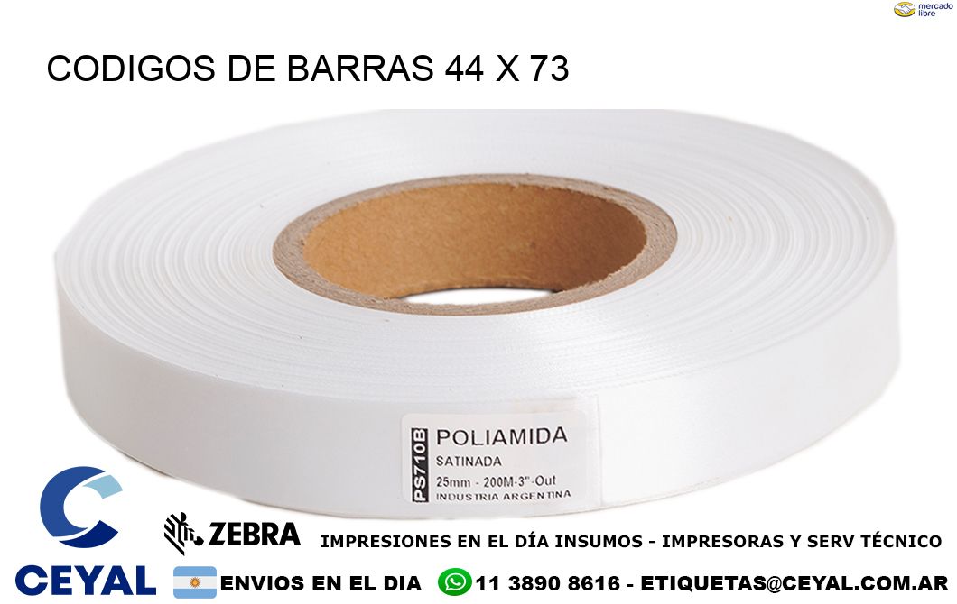 CODIGOS DE BARRAS 44 x 73