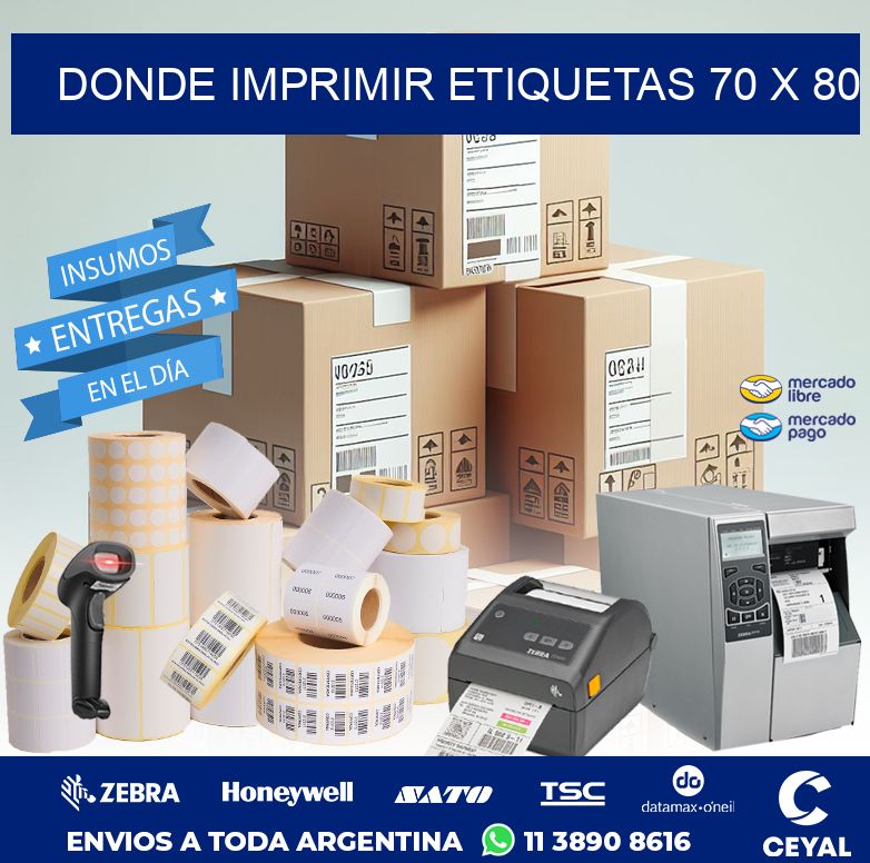 DONDE IMPRIMIR ETIQUETAS 70 x 80