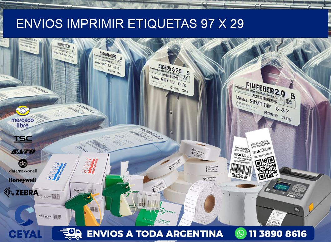 ENVIOS IMPRIMIR ETIQUETAS 97 x 29