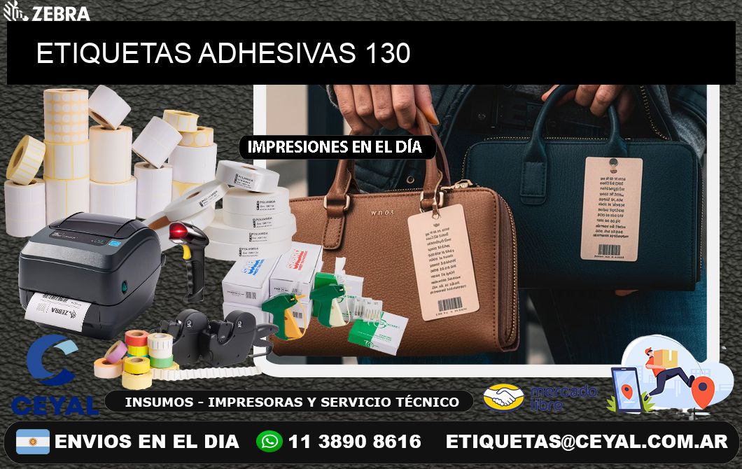 ETIQUETAS ADHESIVAS 130