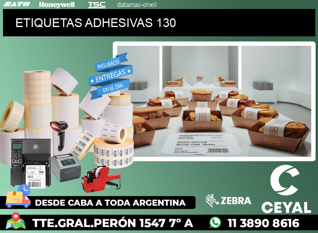 ETIQUETAS ADHESIVAS 130