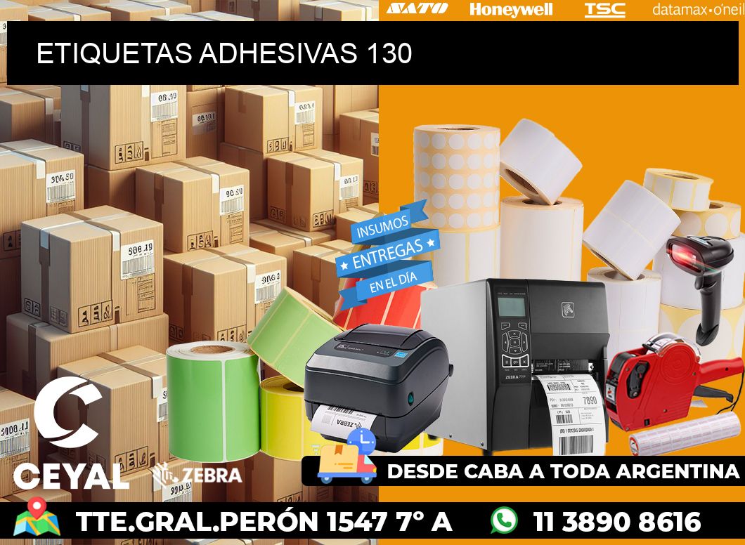 ETIQUETAS ADHESIVAS 130