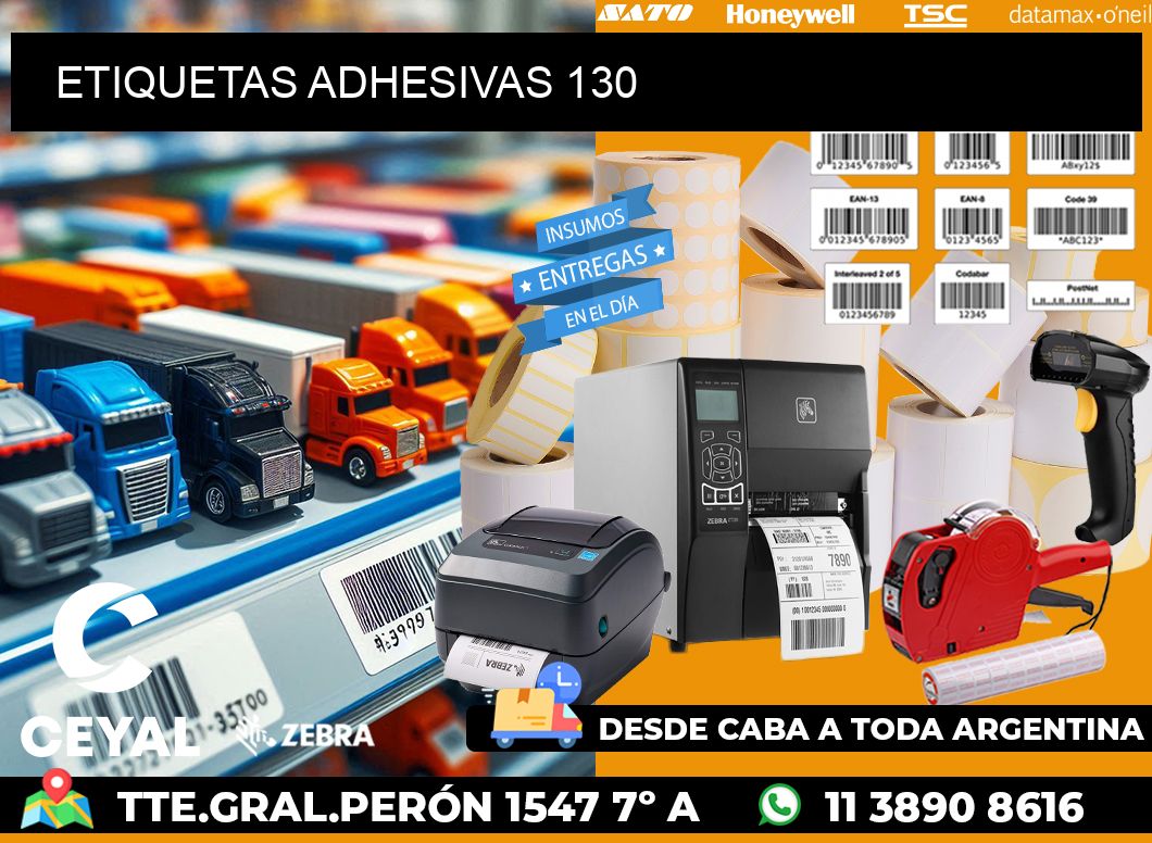 ETIQUETAS ADHESIVAS 130