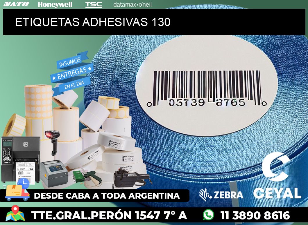 ETIQUETAS ADHESIVAS 130