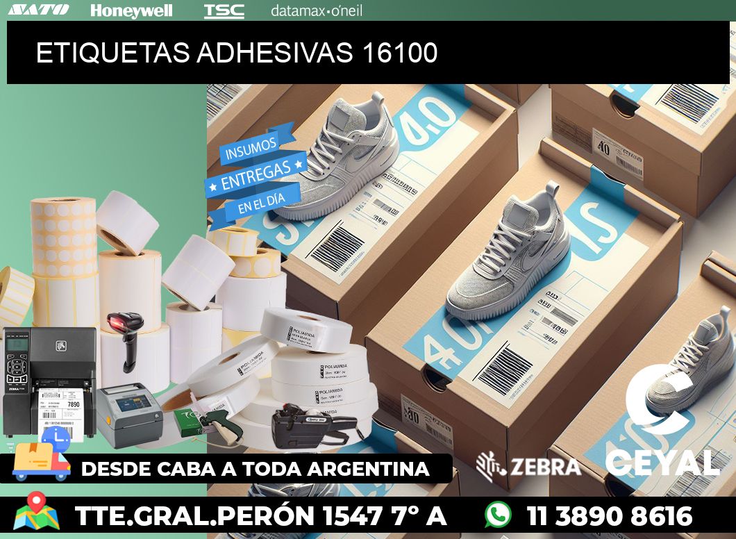 ETIQUETAS ADHESIVAS 16100