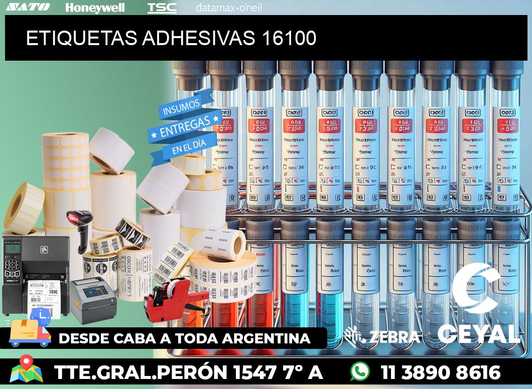 ETIQUETAS ADHESIVAS 16100