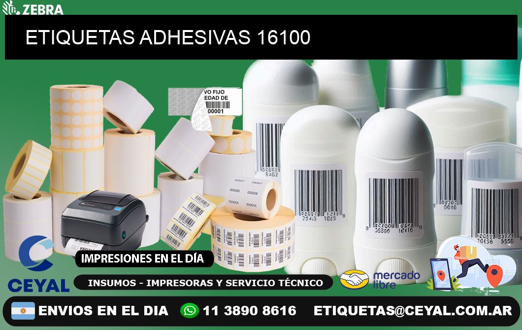 ETIQUETAS ADHESIVAS 16100