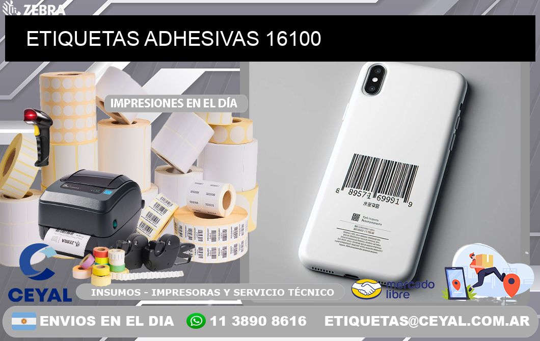 ETIQUETAS ADHESIVAS 16100