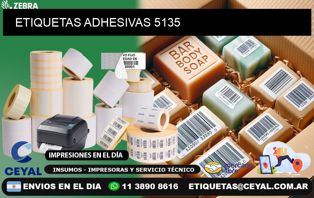 ETIQUETAS ADHESIVAS 5135