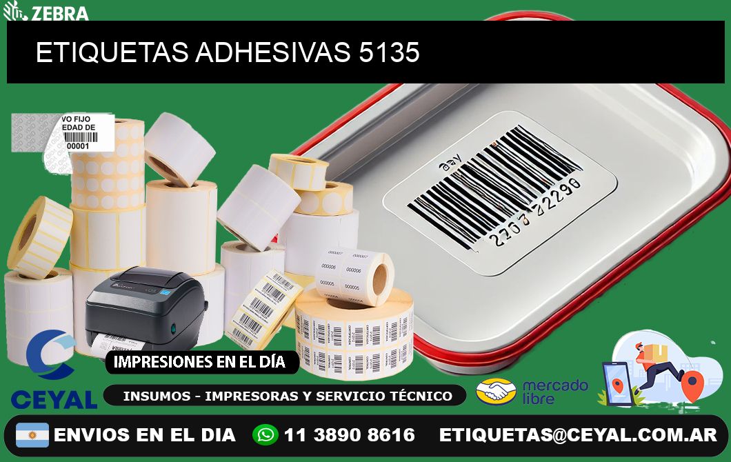 ETIQUETAS ADHESIVAS 5135