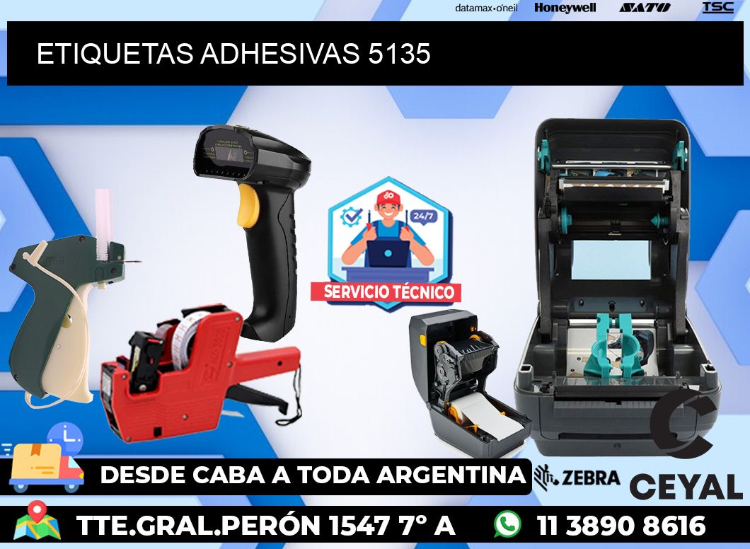 ETIQUETAS ADHESIVAS 5135