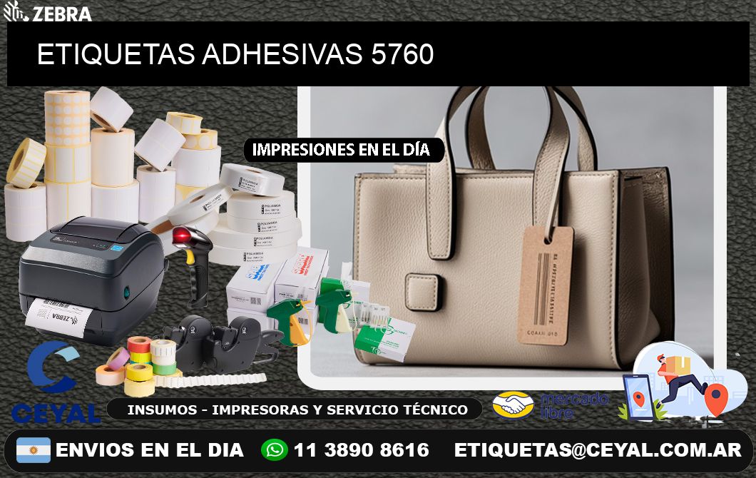 ETIQUETAS ADHESIVAS 5760