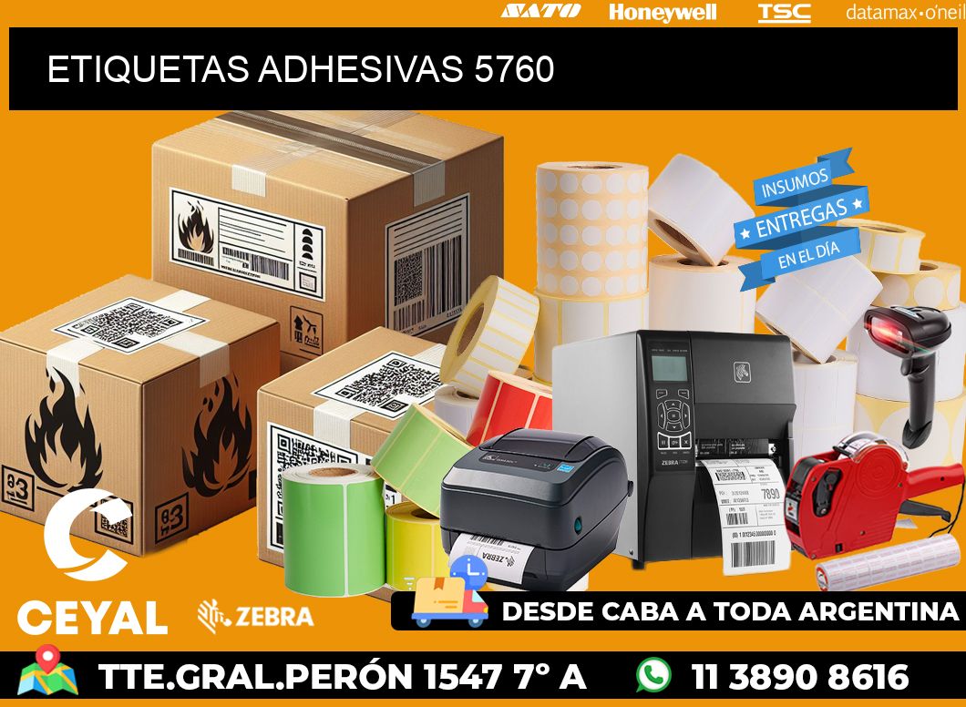 ETIQUETAS ADHESIVAS 5760