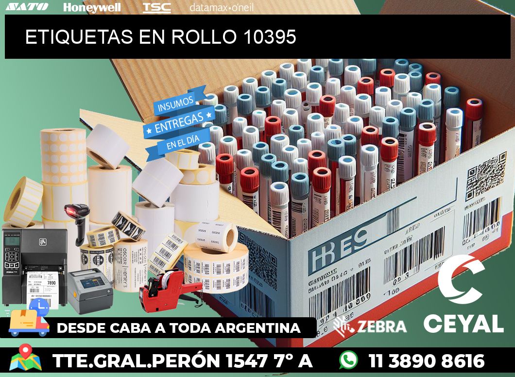 ETIQUETAS EN ROLLO 10395