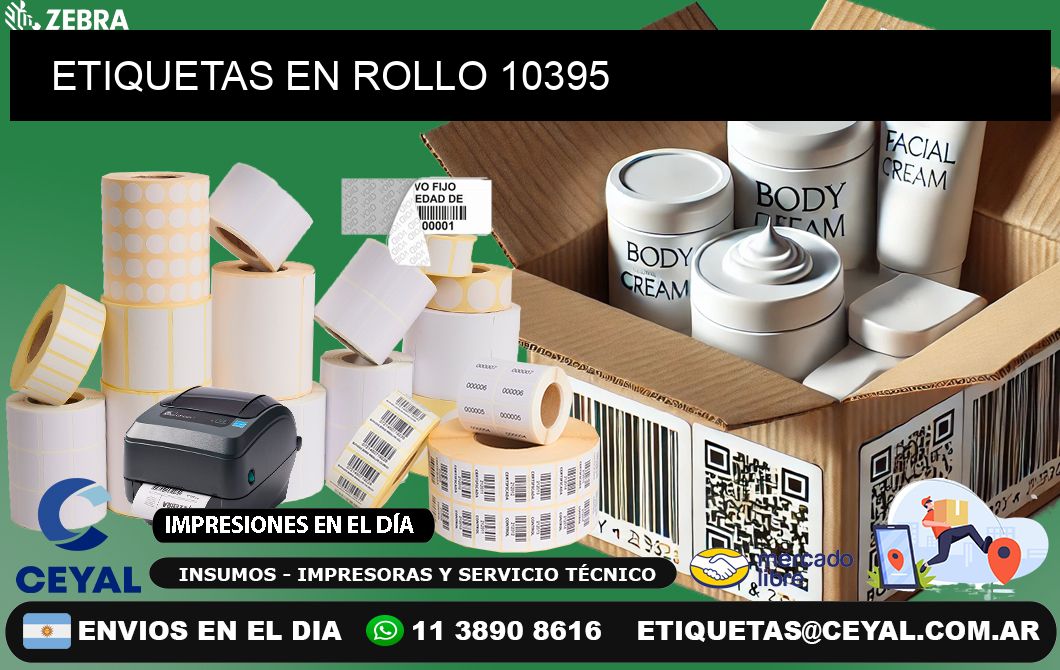 ETIQUETAS EN ROLLO 10395