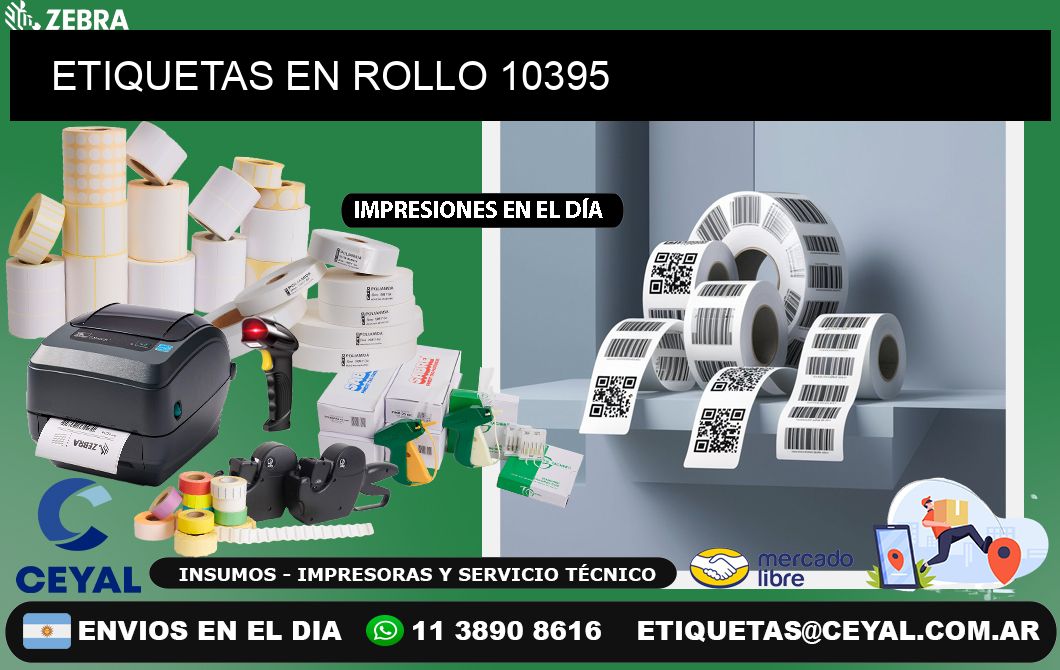 ETIQUETAS EN ROLLO 10395