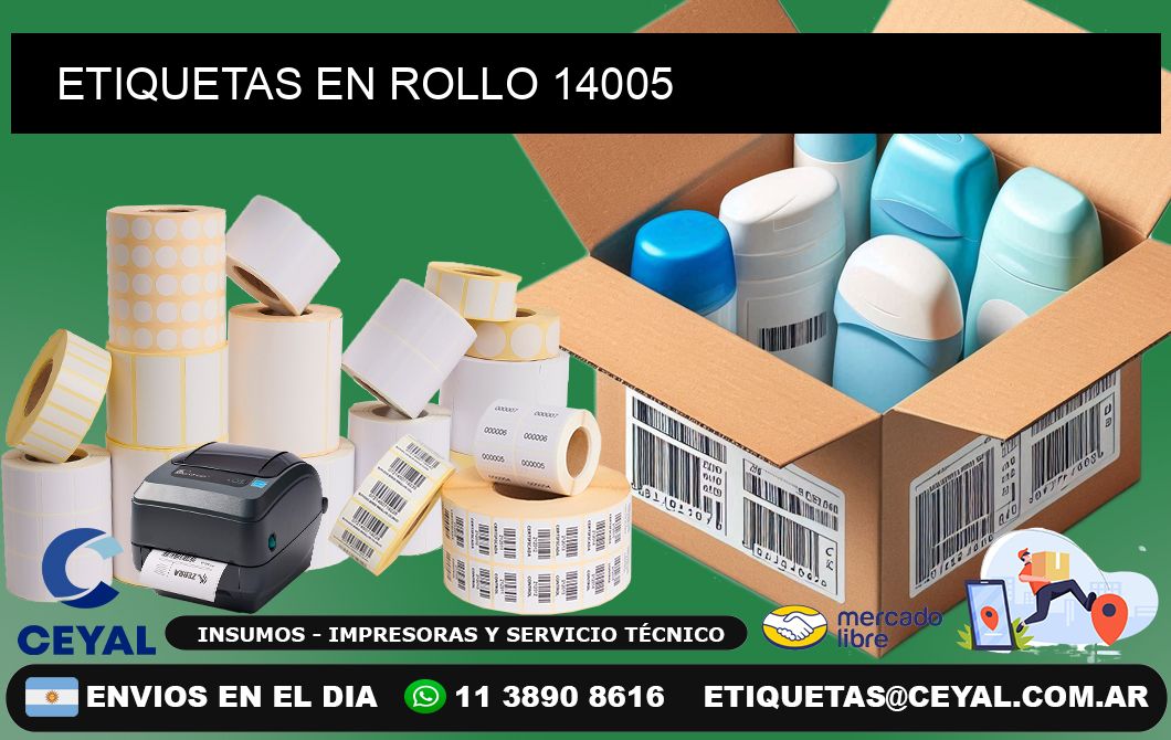 ETIQUETAS EN ROLLO 14005