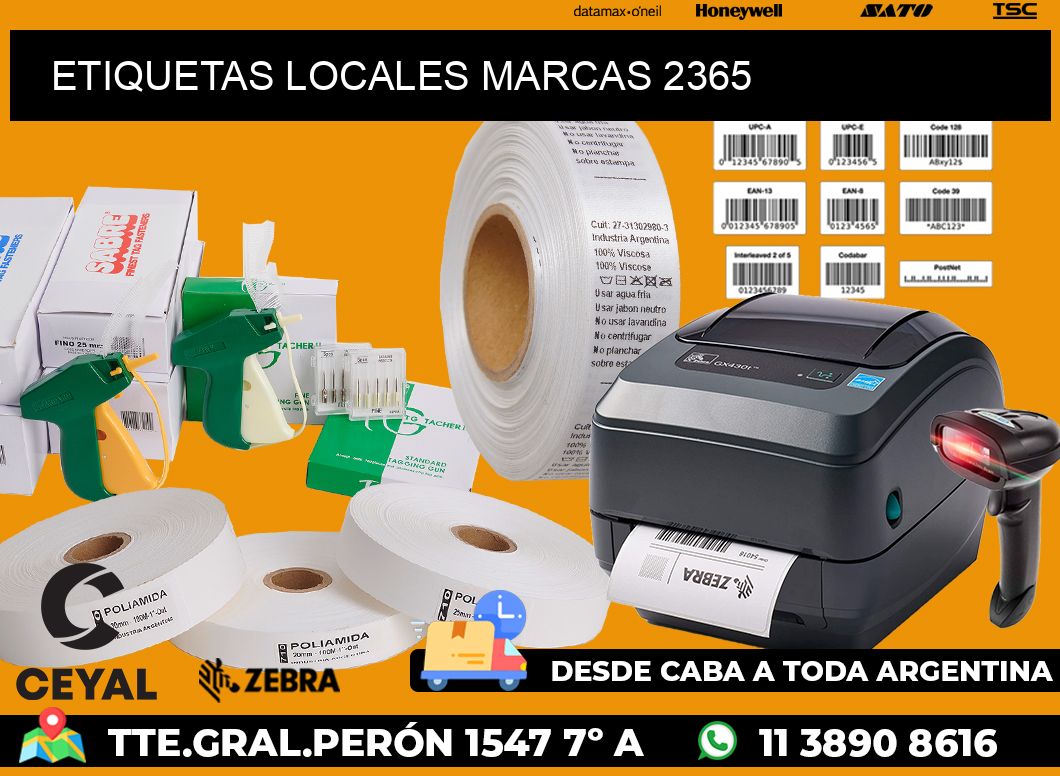 ETIQUETAS LOCALES MARCAS 2365