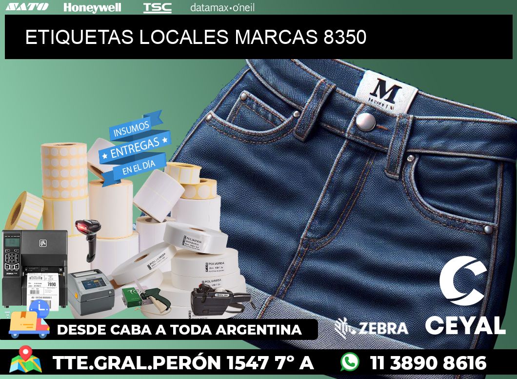 ETIQUETAS LOCALES MARCAS 8350
