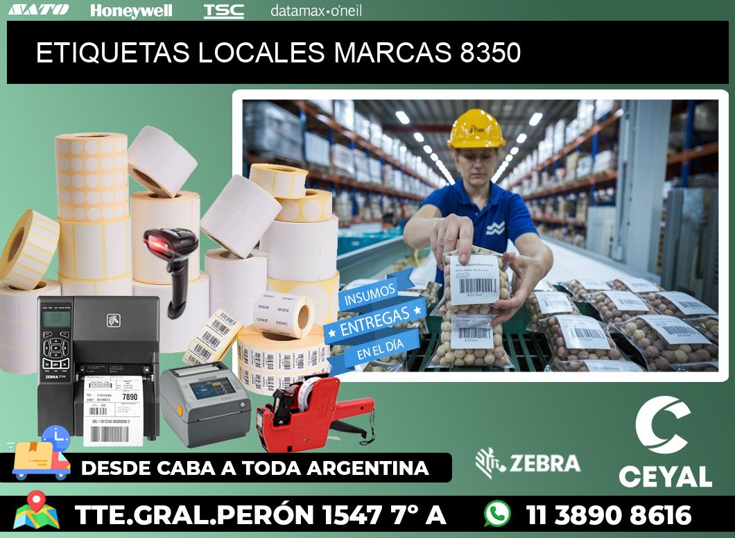ETIQUETAS LOCALES MARCAS 8350