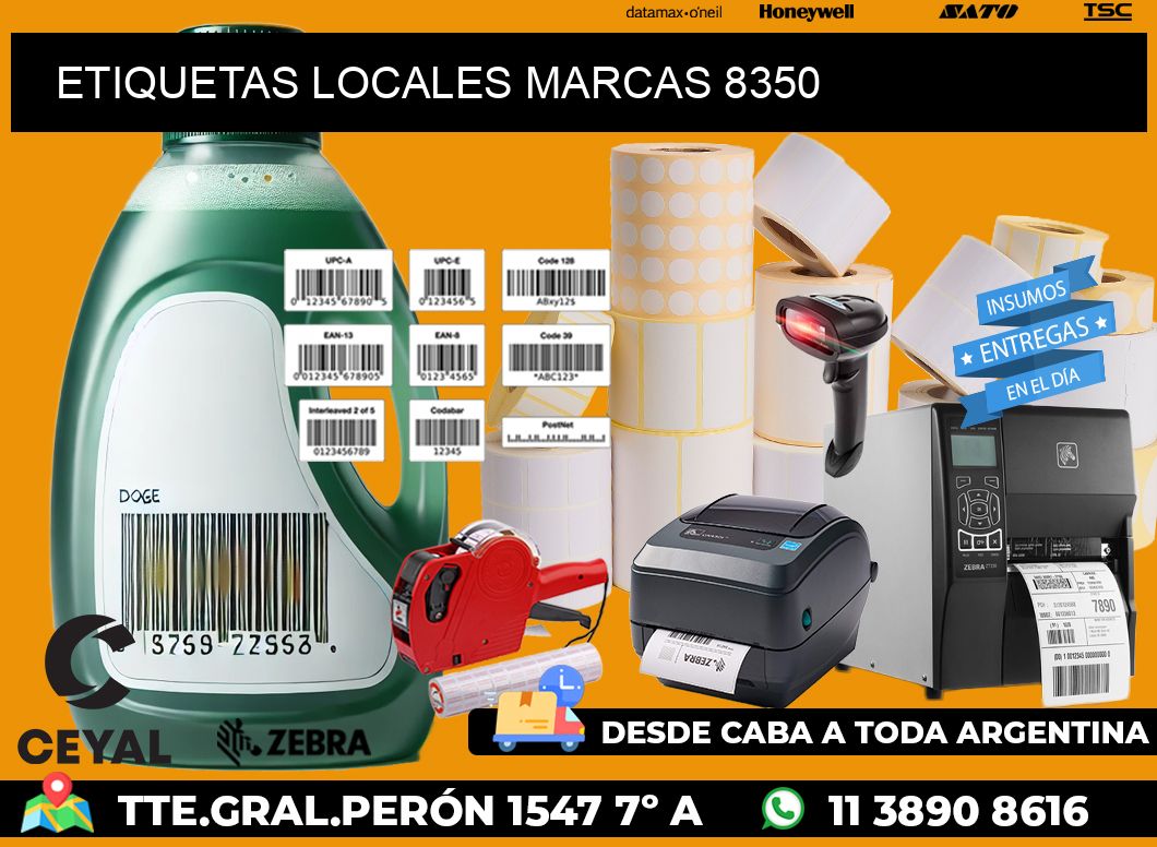 ETIQUETAS LOCALES MARCAS 8350