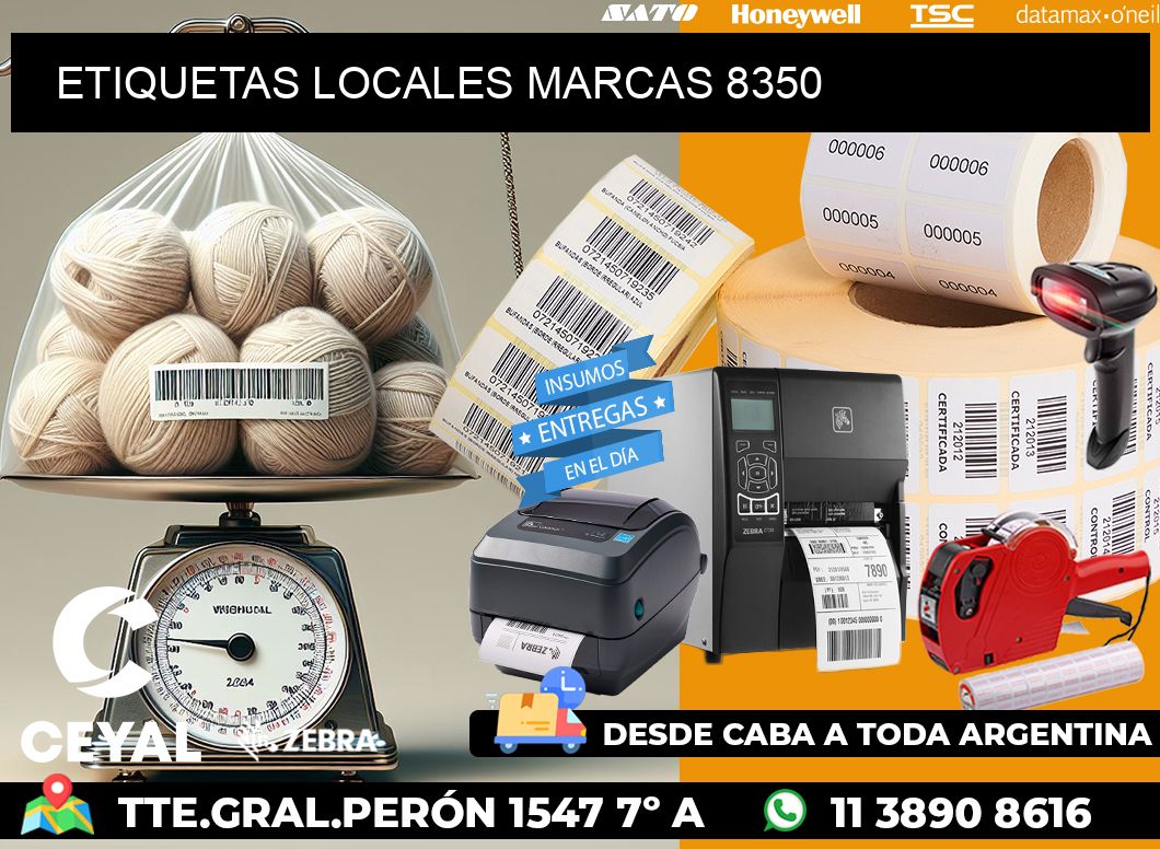 ETIQUETAS LOCALES MARCAS 8350