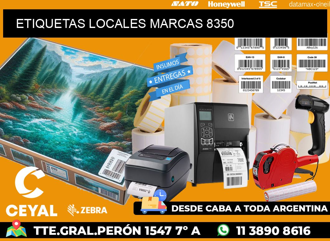 ETIQUETAS LOCALES MARCAS 8350