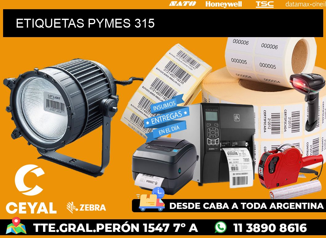 ETIQUETAS PYMES 315