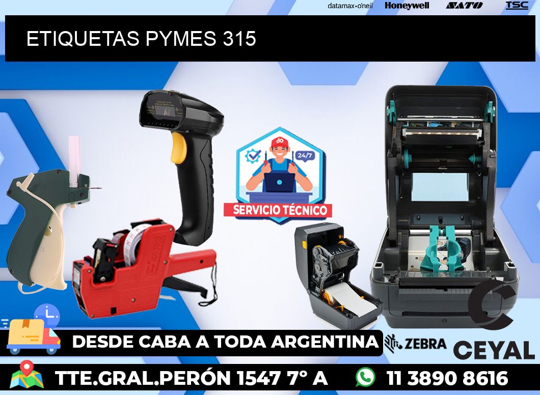 ETIQUETAS PYMES 315