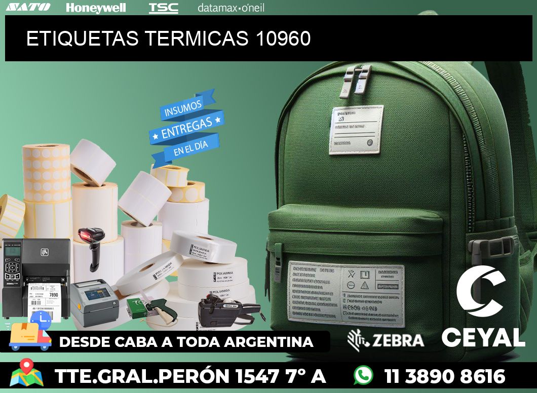 ETIQUETAS TERMICAS 10960