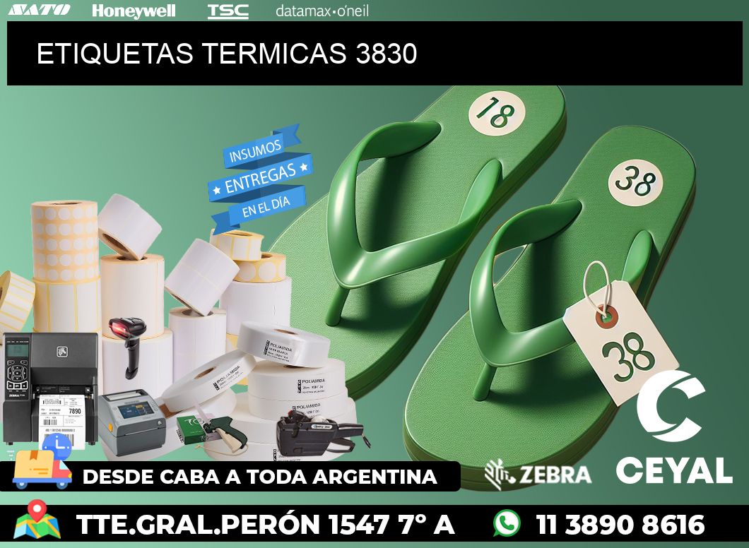 ETIQUETAS TERMICAS 3830