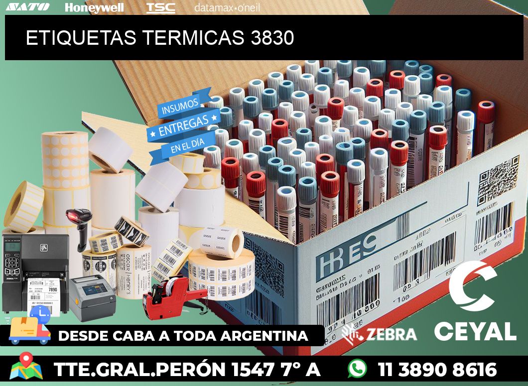 ETIQUETAS TERMICAS 3830