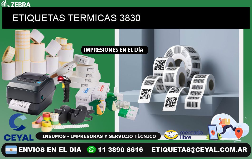 ETIQUETAS TERMICAS 3830