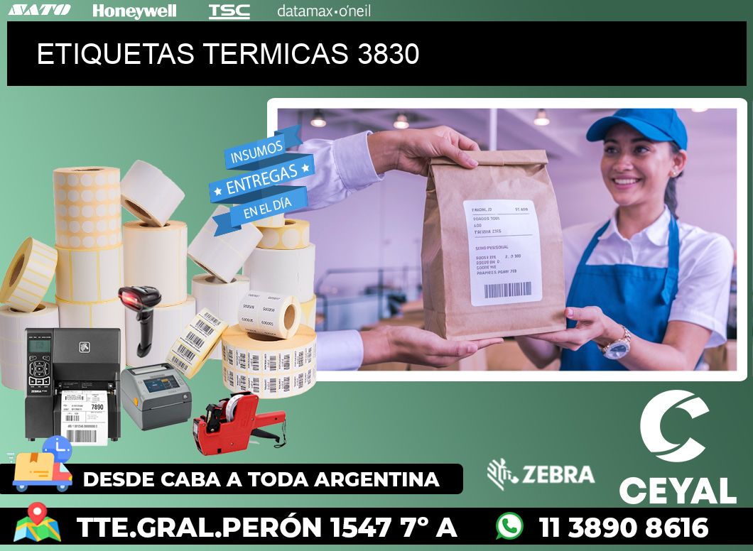 ETIQUETAS TERMICAS 3830